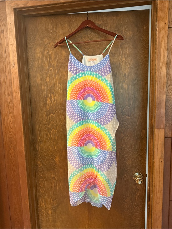 Mara Hoffman Dresses & Skirts - Mara Hoffman Rainbow Sunburst Slip Dress — Purple, Yellow, Green, Blue, Pink
